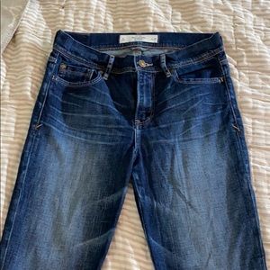 A &F straight leg jeans